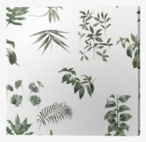 Watercolor Illustration Of Leaf, Seamless Pattern On - Watercolor Painting