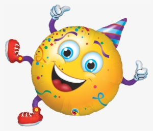 Smiley Party Guy Foil Balloon 38" - Party Smiley