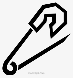 Safety Pin Royalty Free Vector Clip Art Illustration