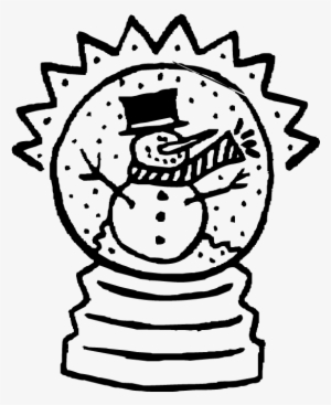 Snow Globe Coloring Pages - Snow Globe Colouring Page