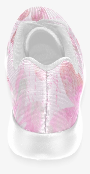 Watercolor Flower Pattern Women's Running Shoes - Walking Shoe