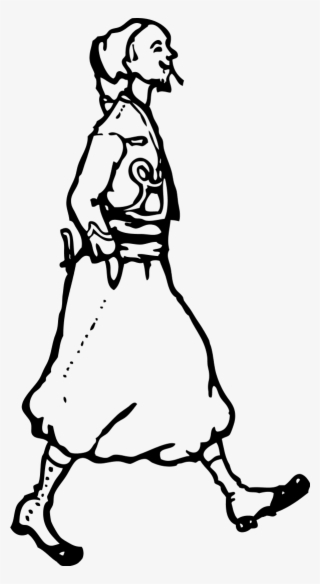 Original Png Clip Art File Walking Woman Outline Svg