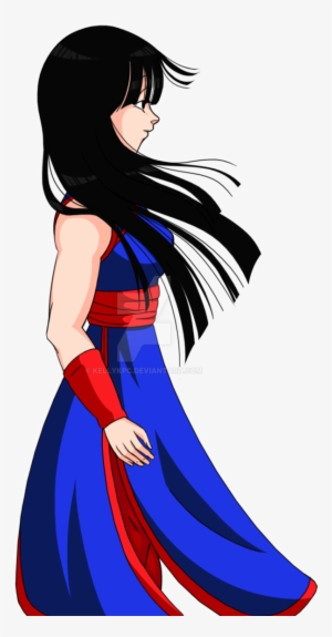 Milk Vegeta And Bulma, Dbz, Goku And Chichi, Son Goku, - Chi Chi With Her Hair Down