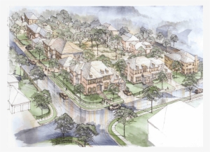 A Watercolor Rendering Of The Theming At One Cameron - Watercolor Painting