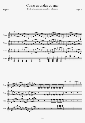 Como As Ondas Do Mar Sheet Music Composed By Sérgio - Sheet Music