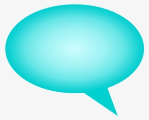 Comment Bubble Gradient Cyan Left - Comment Box Clipart