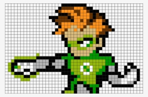 Perler Beads Green Lantern