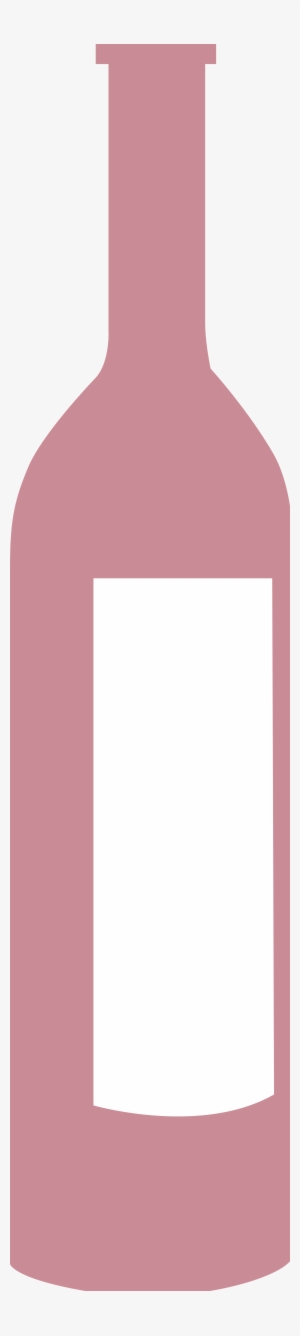Open - Pink Wine Bottle Clipart
