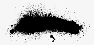 26 Grunge Spray Paint Stroke Banner - Black Spray Paint Png