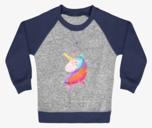 Sweat Shirt Bébé Col Rond Manches Raglan Contrastées - Raglan Sleeve