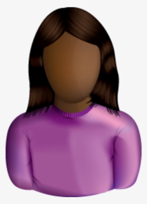 Black Female User 1 Image - Female User Icon