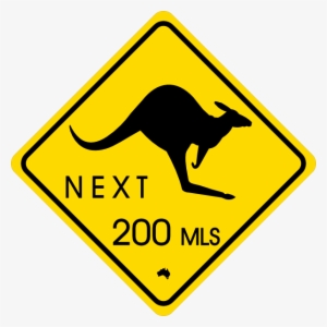 Kangaroo Traffic Sign Svg Clip Arts 600 X 600 Px
