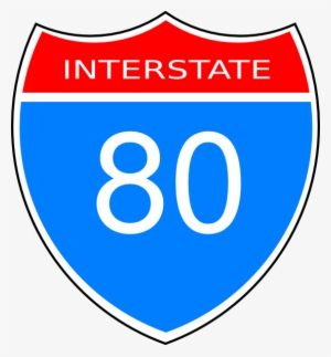 How To Set Use Interstate 80 Road Sign Clipart