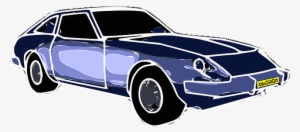 Blue, Car, Cartoon, Transportation, Free, Sports, Cars - Blue Sports Car Clipart