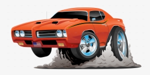 Classic American Muscle Car - Classic Muscle Car Cartoon