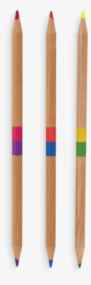 Ooly 2 Of A Kind Double Ended Colored Pencils - Bic Cristal Colors Png