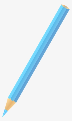 Pencil Vector Png Download - Light Blue Color Pencil