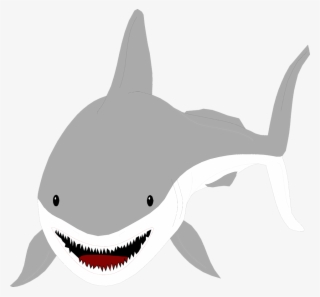 Outline Drawing Of A Shark Great White Shark Drawing - Shark Clipart Transparent Background