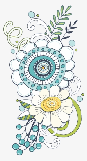 Hook Line Cartoon Chrysanthemum Flower Png Transparent - Portable Network Graphics