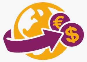 Clip Art Transparent Library Icon Transfer Symbol Free - World Money Icon