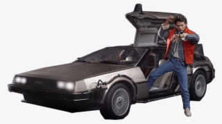 Marty Mcfly And The Delorean
