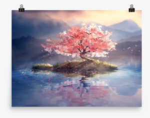 Limited Edition Cherry Blossom Tree Island - Cherry Blossom