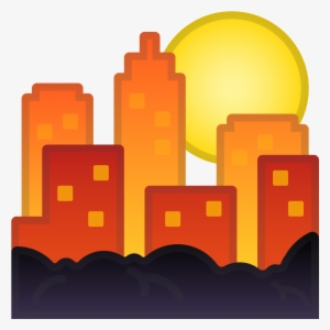 Download Svg Download Png - Sunset Emoji Png