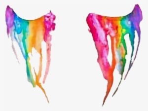 Eyes Tumblr Cool Colours Sticker Lola Jaimes Png Watercolor - Png Lagrimas Arco Iris Png