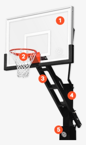 Duraslam Adjustable Basketball Hoop System - Basketball