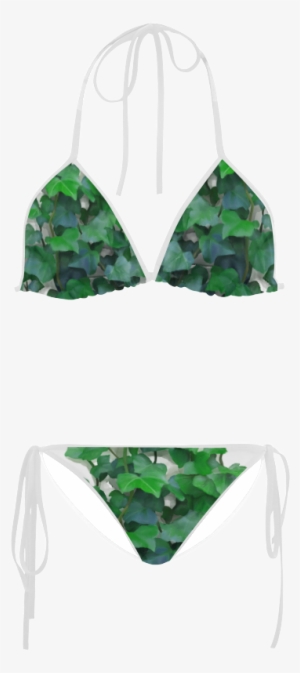 Hand Painted, Original, Watercolor Of Climbing Plant - Swimsuit
