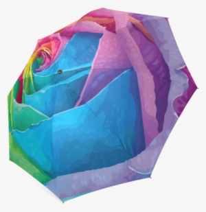 Vibrant Flower Watercolor Foldable Umbrella - Craft