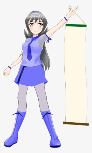 Clip Black And White Anime Girl Clipart - Anime Girl Clipart