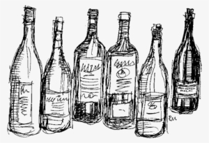 Bottle Of Wine - Sketch