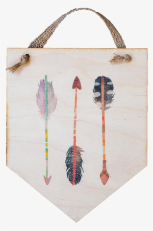 Three Watercolor Arrows - Handbag