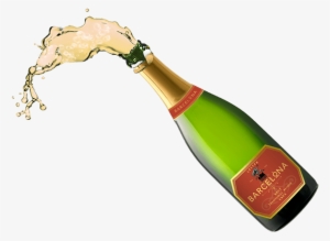 Champagne Splash Png Svg Library - Wine Bottle Splash Png