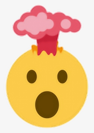 Explode Brain Volcano Shocked Impressed Emoji Emoticon - Volcano Emoji