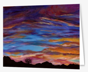 Arizona Sunset Greeting Cards - Artist