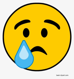 Emoji With A Tear, Free Clip Art - Frosted Window Transfer Mandatory Symbol