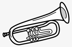 Vector Royalty Free Download Images Free Download Wallpapers - Trumpet Clipart Black And White