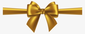 Gold Bow Transparent Clip Art - Ribbon Violet Png