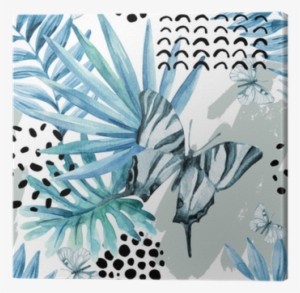 Watercolor Graphical Illustration - Ombre Home Bahati Butterfly Wall Art