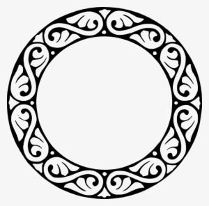 Tribal Circle Border Clipart - Letter K Monogram Png