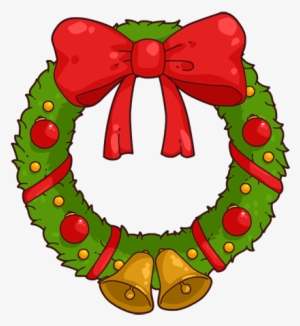 Clipart Christmas Garland Clip Art Library - Christmas Wreath Cartoon Png