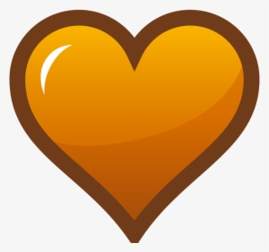 Heart Clipart Vector - Heart Orange