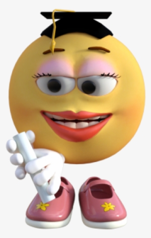 Graduation Emoticon Girl, Emoticon, Girl, Graduation - Emoticon