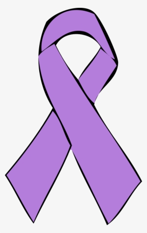 Purple Cancer Ribbon Clip Art - All Cancer Ribbon Transparent