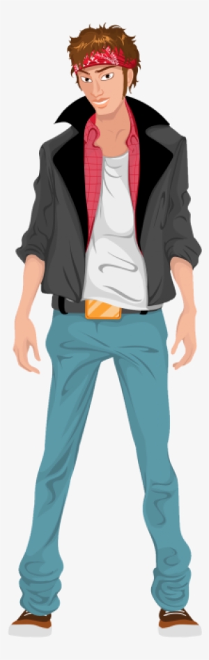 Man Standing Vector Png Transparent Image - Man Cartoon Images Png