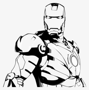 28 Collection Of Ironman Clipart Black And White - Iron Man Black And White