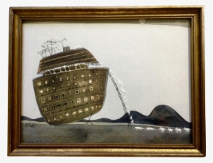 Mildred Hado, Whimsical Folk Art Abstract Noah's Ark - Art