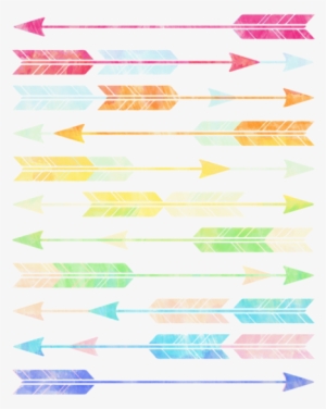 Check Out This Awesome 'rainbow Watercolor Arrows' - Indie Art